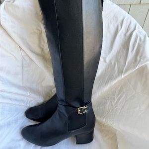 Cole Haan Avani Stretch Black Riding Boots